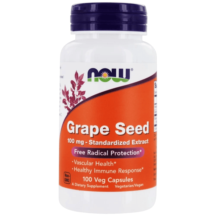 Now Foods Vitamins, Minerals, Herbs & More Now Foods Grape Seed 100 Vege Caps