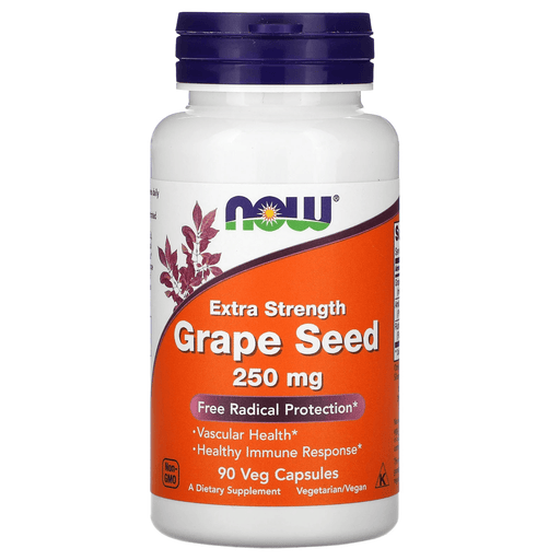 Now Foods Vitamins, Minerals, Herbs & More Now Foods Grape Seed Extract 250 Mg 90 Vegetable Capsules