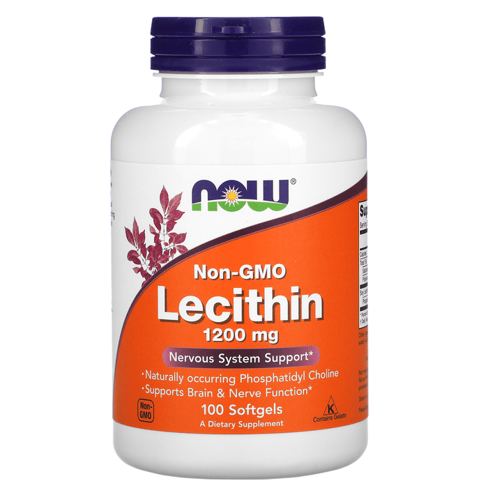 Now Foods Vitamins, Minerals, Herbs & More Now Foods Lecithin 1200 Mg 100 Softgels