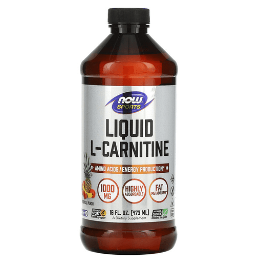 Now Foods Sports Nutrition & More Now Foods Liquid L-Carnitine Tropical Punch Flavored 16 oz