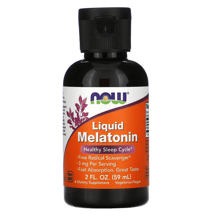 Now Foods Vitamins, Minerals, Herbs & More Now Foods Liquid Melatonin 3mg 2 Fl Oz