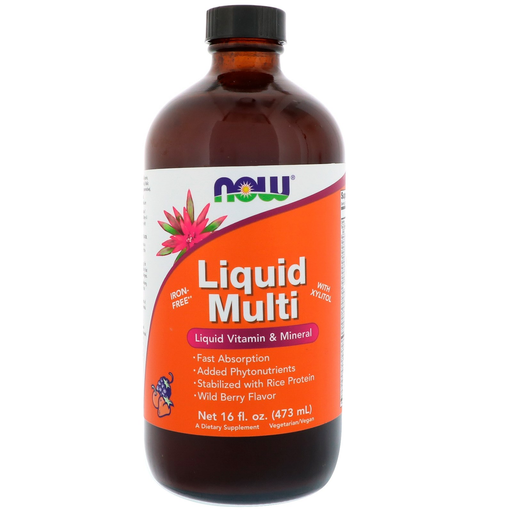 Now Foods Vitamins, Minerals, Herbs & More Now Foods Liquid Multi Berry 16 Oz