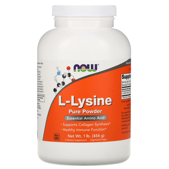 Now Foods Vitamins, Minerals, Herbs & More Now Foods Lysine Powder 1 Lb