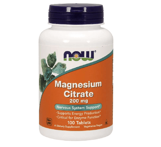 Now Foods Sports Nutrition & More Now Foods Magnesium Citrate 200 Mg 100 Tablets