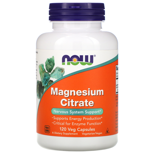 Now Foods Vitamins, Minerals, Herbs & More Now Foods Magnesium Citrate 120 Vege Caps