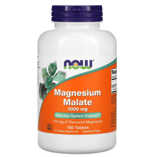 Now Foods Vitamins, Minerals, Herbs & More Now Foods Magnesium Malate 1000 Mg 180 Tablets