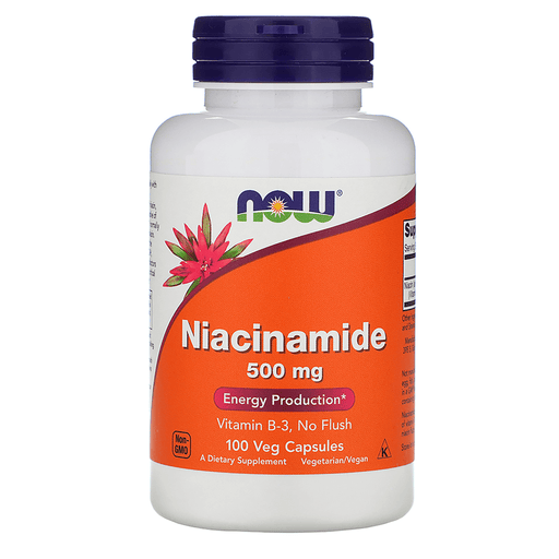 Now Foods Vitamins, Minerals, Herbs & More Now Foods Niacinamide 500 Mg 100 Capsules