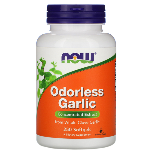 Now Foods Vitamins, Minerals, Herbs & More Now Foods Odorless Garlic Orig 250 Softgels