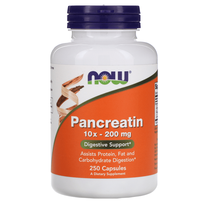 Now Foods Vitamins, Minerals, Herbs & More Now Foods Pancreatin 2000 Mg 250 Capsules