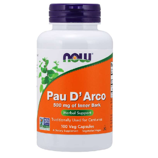 Now Foods Vitamins, Minerals, Herbs & More Now Foods Pau D' Arco 500 Mg 100 Capsules