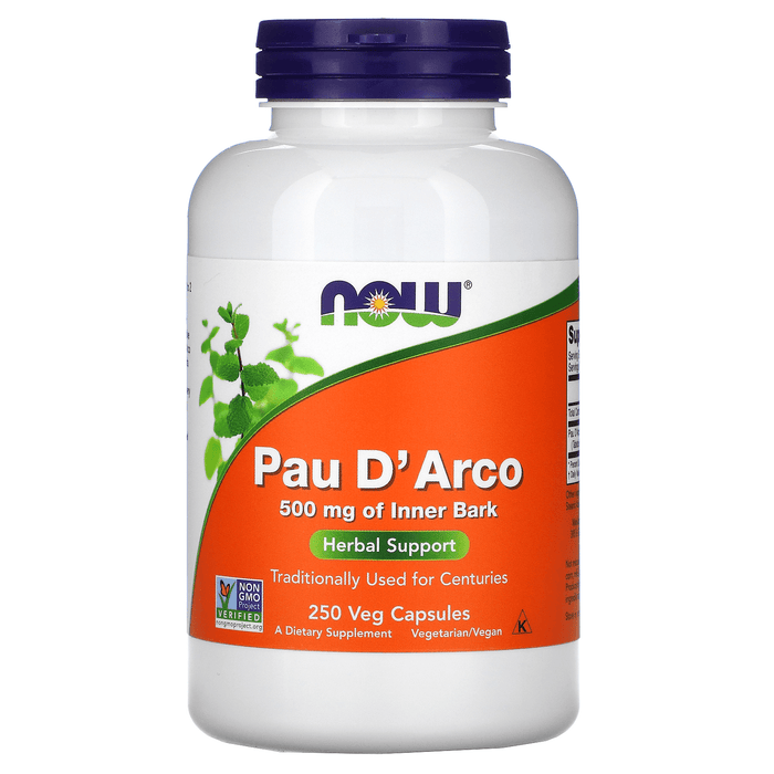 Now Foods Vitamins, Minerals, Herbs & More Now Foods Pau D' Arco 500 Mg 250 Capsules