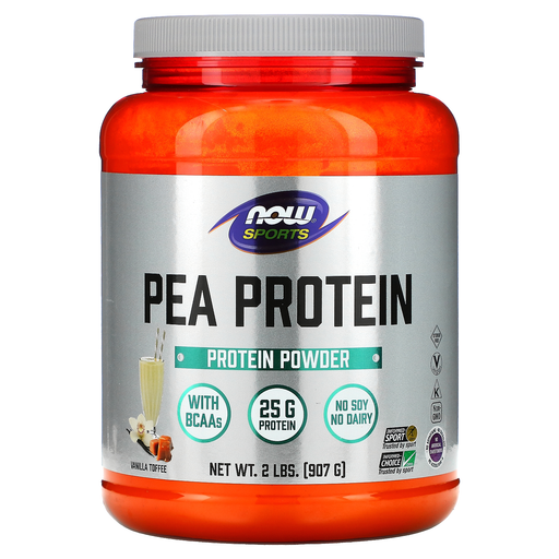 Now Foods Sports Nutrition & More Now Foods Pea Protein Vanilla Toffee 2 Lbs