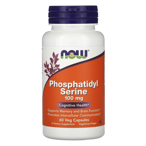 Now Foods Vitamins, Minerals, Herbs & More Now Foods Phosphatidyl Serine 100 Mg 60 Vegetable Capsules