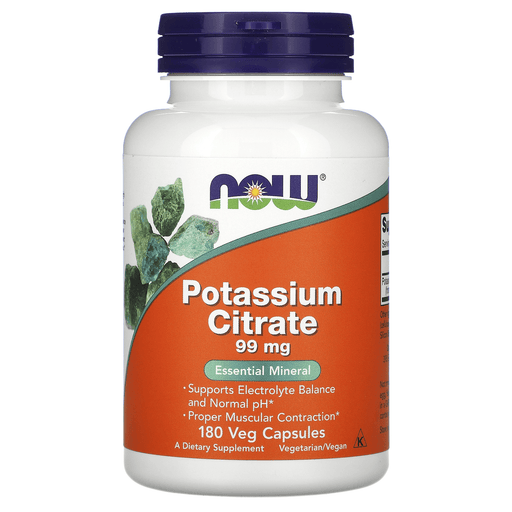 Now Foods Vitamins, Minerals, Herbs & More Now Foods Potassium Citrate Capsules 180 Capsules