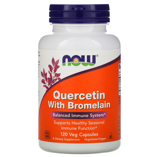 Now Foods Vitamins, Minerals, Herbs & More Now Foods Quercetin With Bromelain 120 Vegetable Capsules