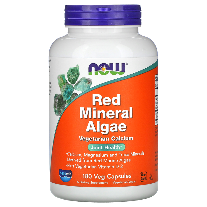 Now Foods Vitamins, Minerals, Herbs & More Now Foods Red Mineral Algae (Aquamin) 180 Vegetable Capsules