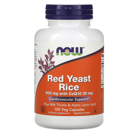 Now Foods Vitamins, Minerals, Herbs & More Now Foods Red Yeast Rice 600mg & CoQ10 30mg  120 Vegetable Capsules