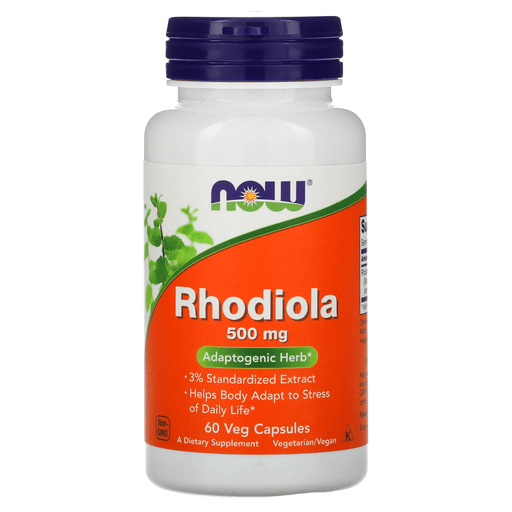 Now Foods Vitamins, Minerals, Herbs & More Now Foods Rhodiola 500 Mg Extract 3% 60 Vegetable Capsules