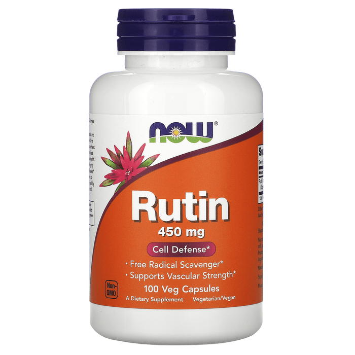 Now Foods Vitamins, Minerals, Herbs & More Now Foods Rutin 450 Mg 100 Vegetable Capsules