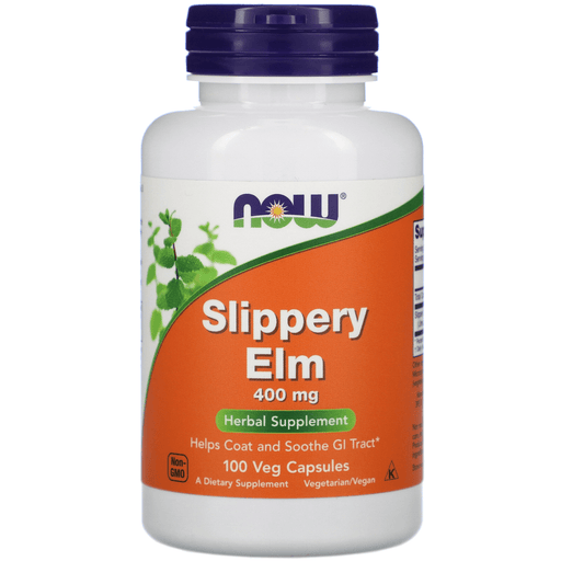 Now Foods Vitamins, Minerals, Herbs & More Now Foods Slippery Elm 400 Mg 100 Capsules