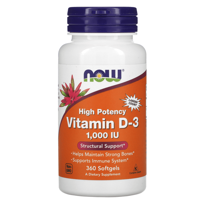 Now Foods Vitamins, Minerals, Herbs & More Now Foods Vit D-3 1000 IU 360 Softgels