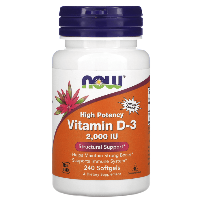 Now Foods Vitamins, Minerals, Herbs & More Now Foods Vit D-3 2000IU 240 Softgels