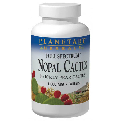 Planetary Herbals Vitamins, Minerals, Herbs & More Planetary Herbals Nopal Cactus Full Spectrum (Prickly Pear) 1000mg 60 Tabs (581985435692)