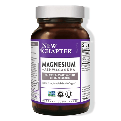 New Chapter Vitamins & Minerals New Chapter Magnesium + Ashwagandha 60 Tablets