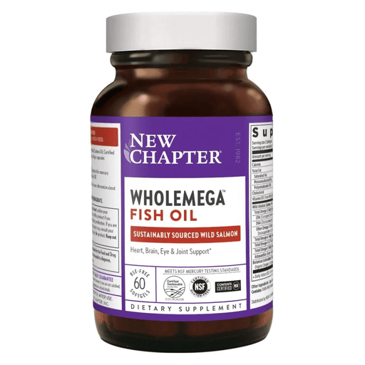 New Chapter Vitamins, Minerals, Herbs & More New Chapter WHOLEmega 1000mg 60 Soft Gels