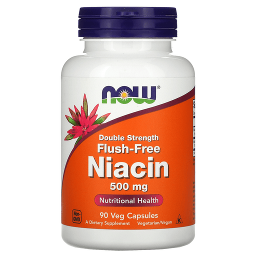 Now Foods Vitamins, Minerals, Herbs & More Now Foods Flush Free Niacin 500 Mg 90 Vegetable Capsules