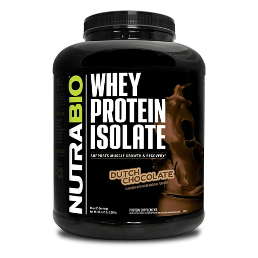 NutraBio Protein Powders NUTRABIO 100% WHEY PROTEIN ISOLATE 75/SV