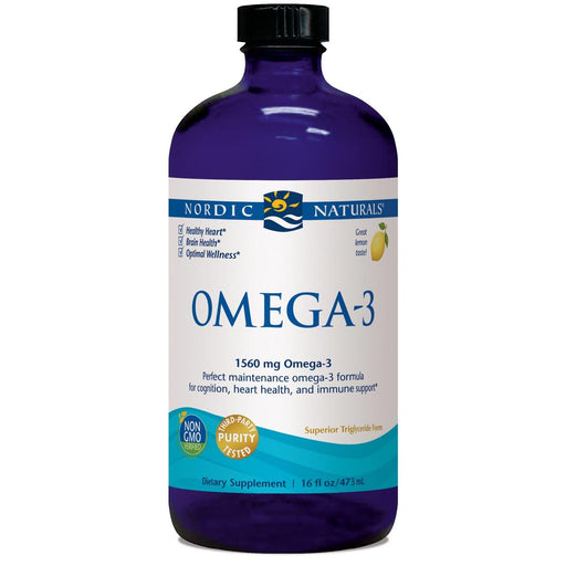 Nordic Naturals Vitamins, Minerals, Herbs & More Nordic Naturals Omega-3 Liquid Lemon 16 Fl Oz (581553225772)