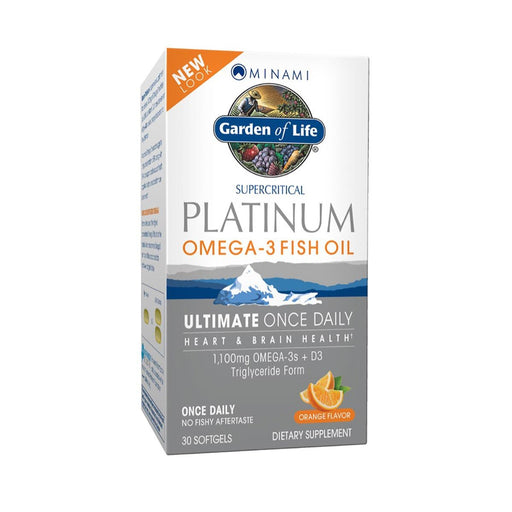 Minami Nutrition Vitamins, Minerals, Herbs & More Minami Nutrition Platinum Ultimate Once Daily Omega-3 + D3 Orange Flavor 30 Gels