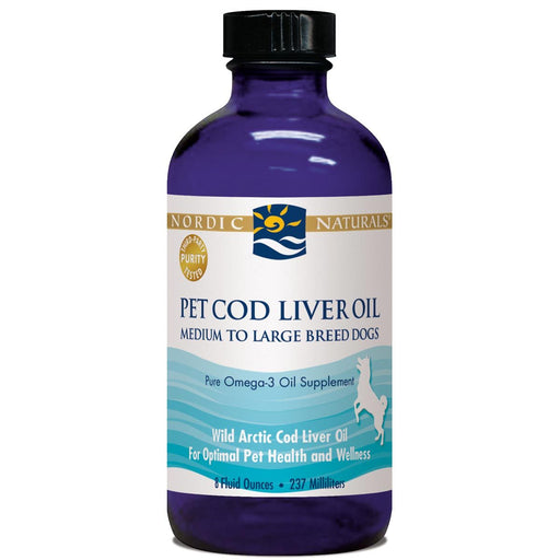 Nordic Naturals Vitamins, Minerals, Herbs & More Nordic Naturals PET Arctic Cod Liver Oil Plain 8 oz. (580724850732)