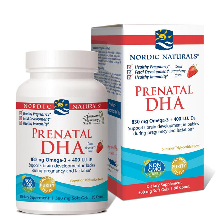 Nordic Naturals Vitamins, Minerals, Herbs & More Nordic Naturals Prenatal DHA 500mg 90 SoftGels