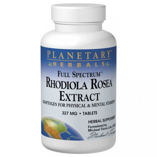 Planetary Herbals Vitamins, Minerals, Herbs & More Planetary Herbals Rhodiola Rosea Extract 327mg 120 Tabs (582066634796)