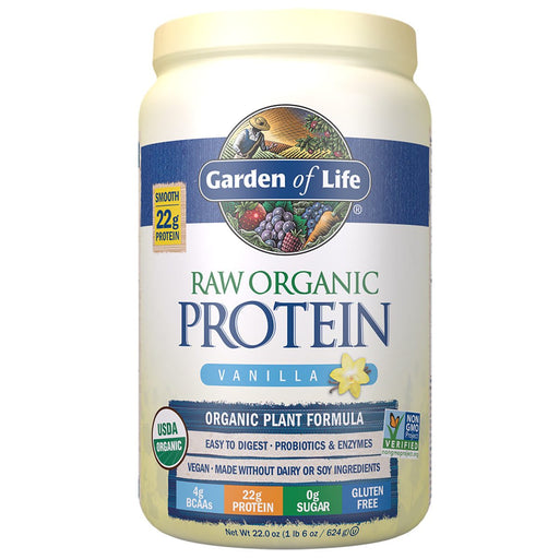 Garden of Life Sports Nutrition & More Vanilla Garden of Life Raw Protein 1lbs