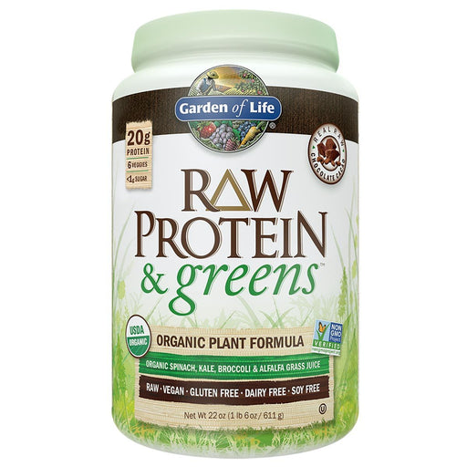 Garden of Life Sports Nutrition & More Chocolate Cacao Garden of Life Raw Protein & Greens (582468141100)