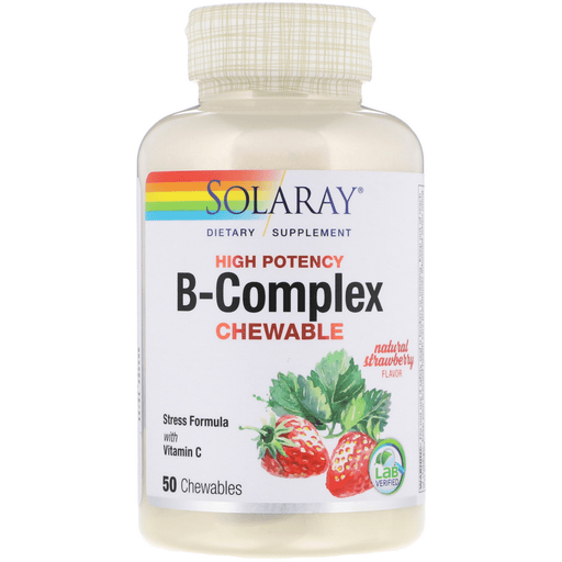 Solaray Vitamins, Minerals, Herbs & More Solaray B-Complex Chewable 50 Wafers