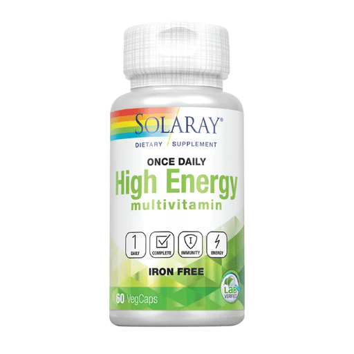 Solaray Vitamins, Minerals, Herbs & More Solaray Once Daily High Energy Multi-Vitamin Iron Free 60 Caps