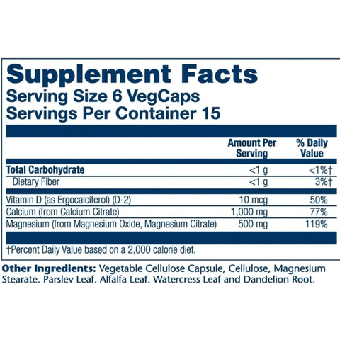 Solaray Vitamins & Minerals Solaray Cal-Mag Citrate & D 90 Capsules