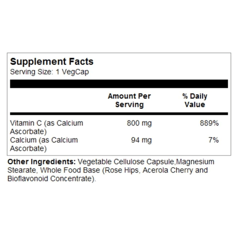 Solaray Vitamins & Minerals Solaray Buffered Vitamin C 800mg 90 Capsules