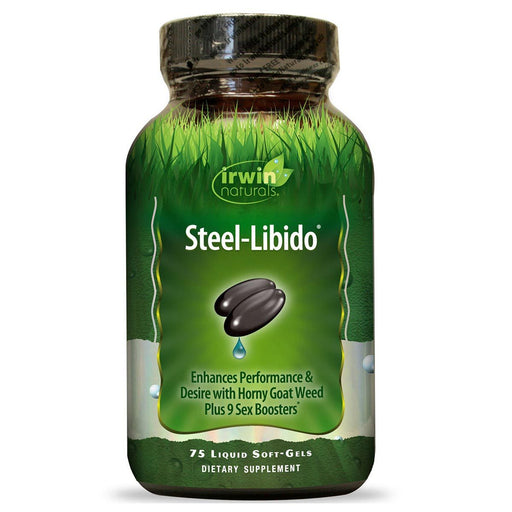 Irwin Naturals Vitamins, Minerals, Herbs & More Irwin Naturals Steel Libido for Men (Made with 10 Potent Sex Bio-Agents) 75 Liquid Soft Gels