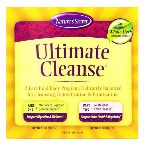 Nature's Secret Vitamins, Minerals, Herbs & More Nature's Secret Ultimate Cleanse 2 Part Total Body Program