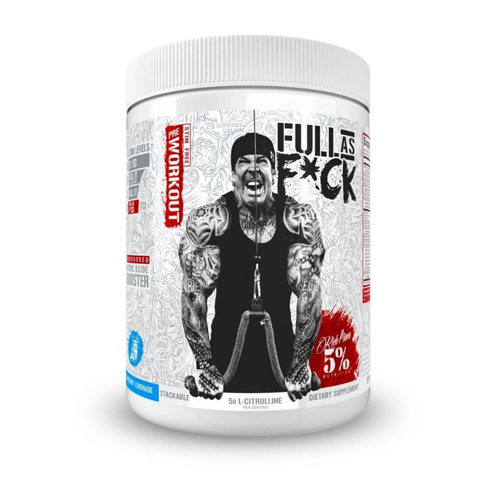 5% Nutrition Sports Nutrition & More Blueberry Lemonade 5% Nutrition Full As F*ck 30 Servings