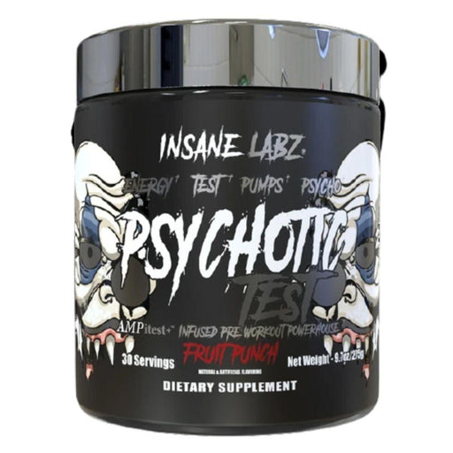 Insane Labz Pre-Workouts Fruit Punch Insane Labz Psychotic Test 30 Serving