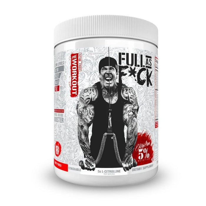 5% Nutrition Sports Nutrition & More Fruit Punch 5% Nutrition Full As F*ck 30 Servings