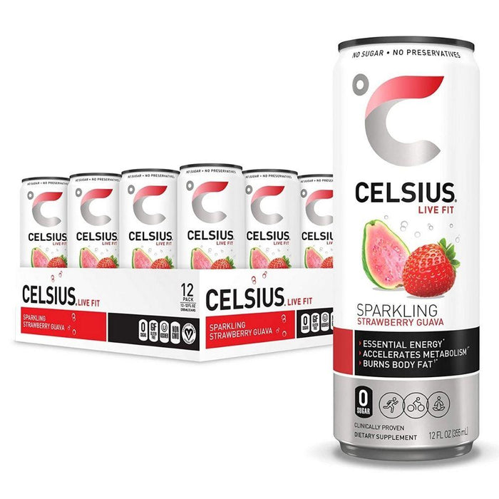 Celsius Drinks Strawberry Guava Celsius Drink 12/Case