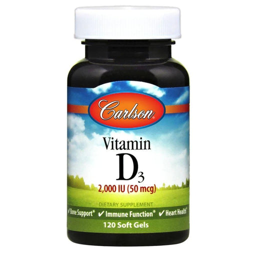 Carlson Vitamins & Minerals Default Carlson Vitamin D3 2,000IU 120 Softgels