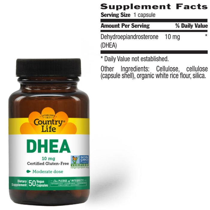 Country Life Prohormones Country Life DHEA 10mg 50 Capsules